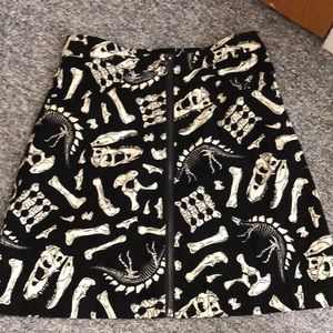 Dangerfield dinosaur grave corduroy skirt